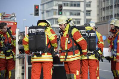 Filderstadt: S-Bahn Uebung am Flughafen